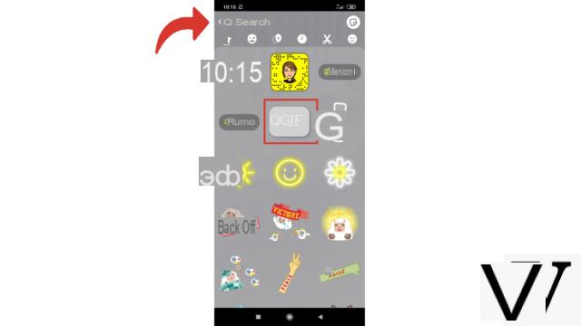 How to add a sticker or a gif to a snap on Snapchat?