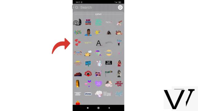 How to add a sticker or a gif to a snap on Snapchat?