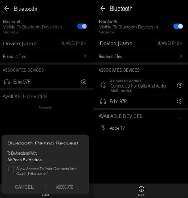 Como conectar AirPods à Huawei