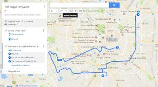 Draw routes and create itineraries on Google maps