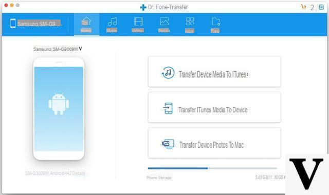 Transfiere fotos, videos y música de Android a Mac -