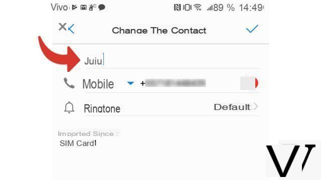 How to change the name of a contact on WhatsApp?