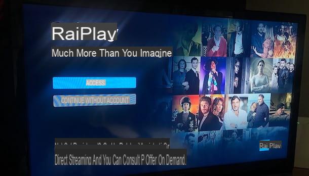 How to connect RaiPlay to the TV