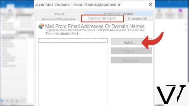 How to block a sender in Outlook?