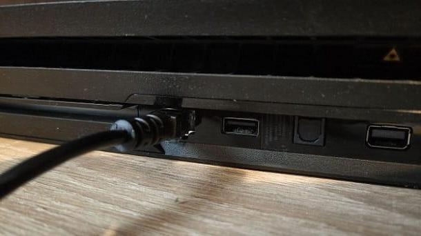 How to connect LAN cable to PS4