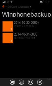 Sauvegarde Whatsapp sur Nokia Lumia (Windows Phone) -
