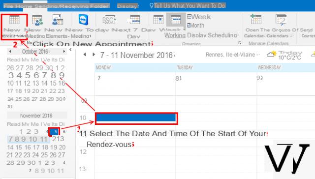 Outlook - Editing an appointment, a meeting ...