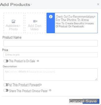 Create a store on your Facebook page