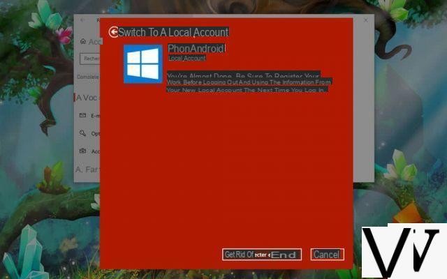 Windows 10: How to switch to a local account and do without a Microsoft account