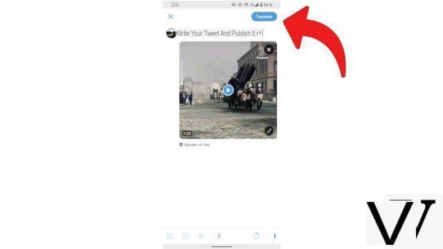 Como postar um vídeo no Twitter?