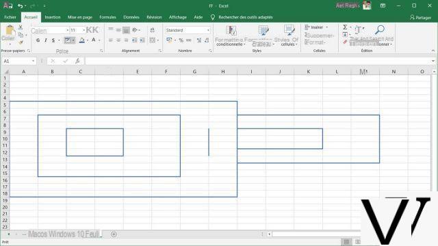 How to draw borders in Excel?