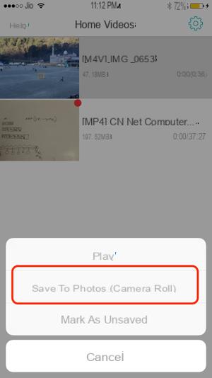 Como salvar ou mover vídeos para o rolo da câmera do iPhone -