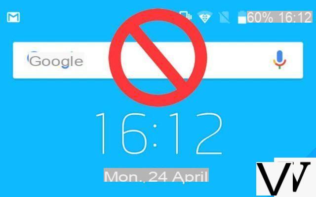 Android: como remover a barra de pesquisa do Google?