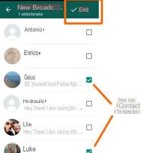 Comment envoyer un message à tous les contacts Whatsapp -