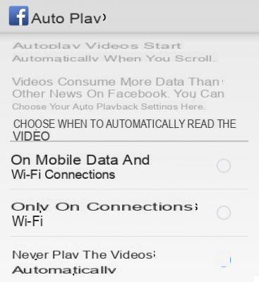 Facebook: how to turn off autoplay videos