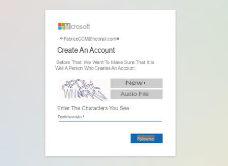 Create a free email address in Outlook (ex-Hotmail)