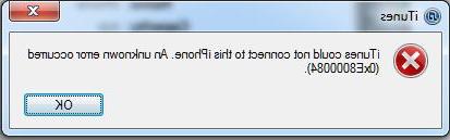 Corregir error 0xe8000084: iTunes no se conecta al iPhone | iphonexpertise - Sitio oficial