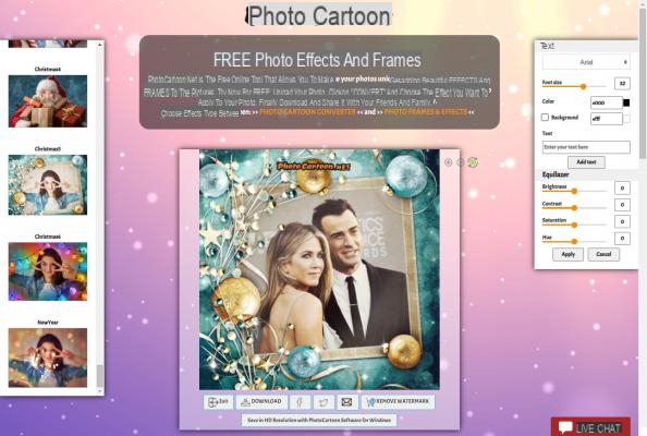 Create Photo Motifs with Christmas Effects -