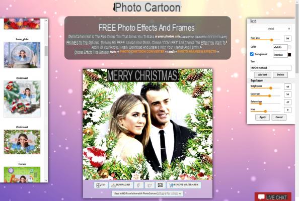 Create Photo Motifs with Christmas Effects -