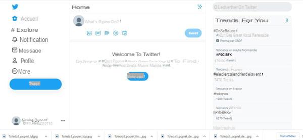 Twitter registration: the right settings