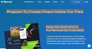 App to create flyers, brochures, flyers, posters and booklets, free and online