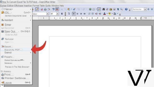 How to convert a PDF file with Open Office?