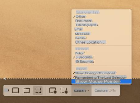 Mac screenshot: keyboard shortcut, macOS utility