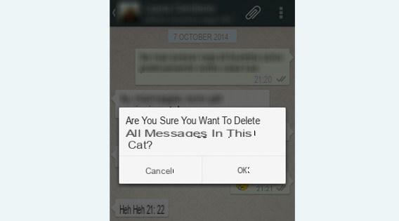 Cómo eliminar mensajes de Whatsapp -