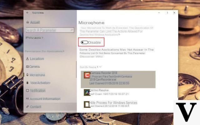 Windows 10: how to turn off the microphone