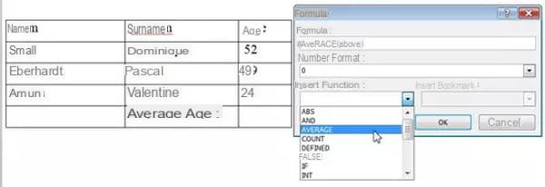 Word tables: create, modify, enlarge, delete ...