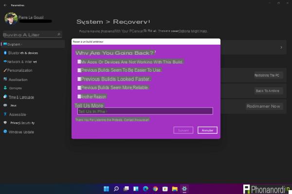 Windows 11: cómo desinstalar la actualización y volver a Windows 10