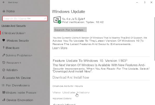 Windows 10: cómo desinstalar una actualización