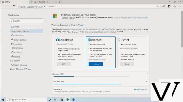 Microsoft Edge will integrate an ad blocker and Internet Explorer