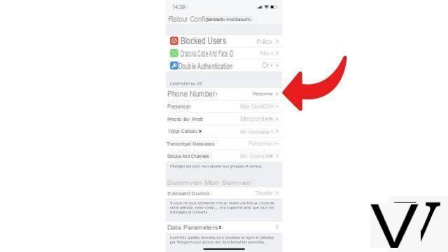 How to hide your phone number from strangers on Telegram?