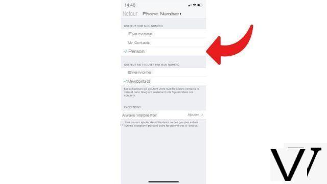 How to hide your phone number from strangers on Telegram?