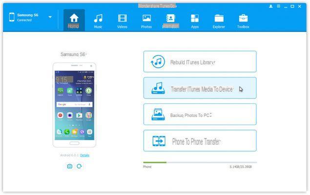 Copiez des photos Samsung Galaxy sur une clé USB -