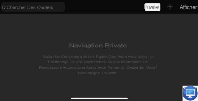Como habilitar a navegação privada em um iPhone?