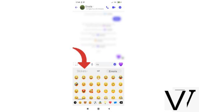 Como baixar stickers no Messenger?