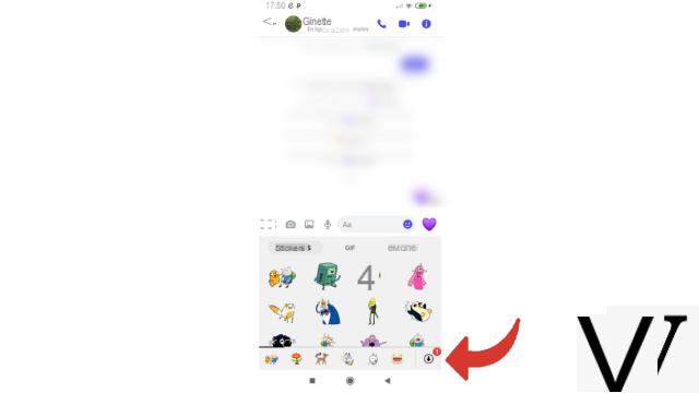 Como baixar stickers no Messenger?