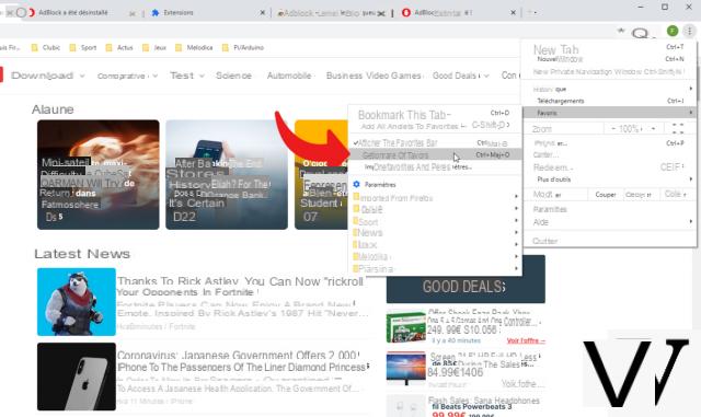 How to display your bookmarks on Google Chrome?