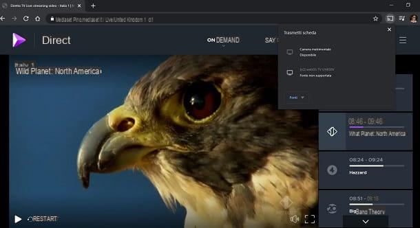 How to see Mediaset Infinity with Chromecast