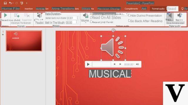 Como reproduzir música no slide do PowerPoint?