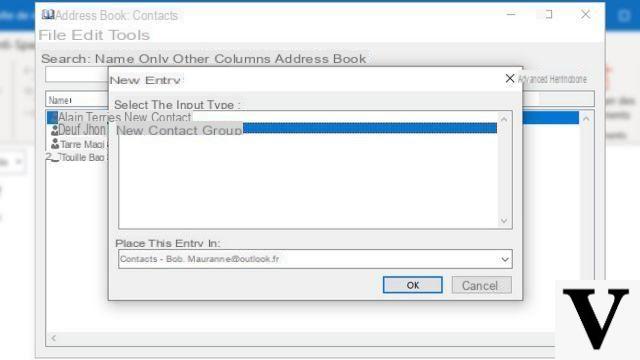 How to create a mailing list in Outlook?