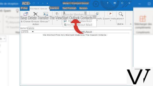 How to create a mailing list in Outlook?