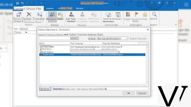 How to create a mailing list in Outlook?