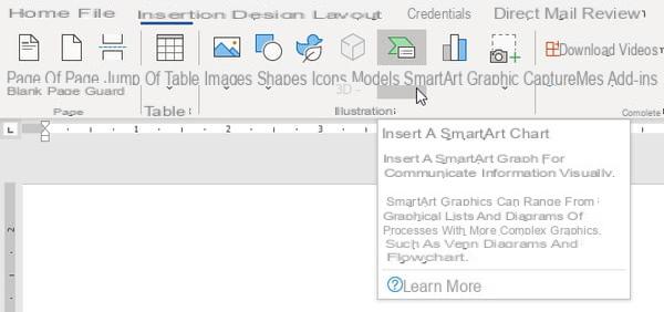 Make an organization chart with Word