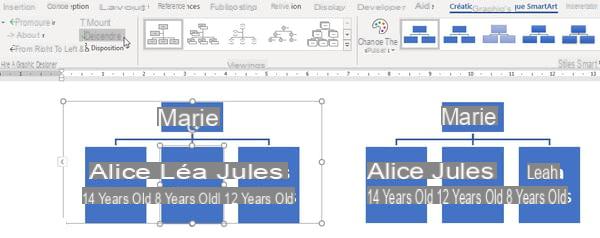 Faça um organograma com o Word