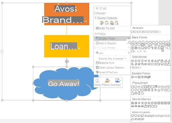 Faça um organograma com o Word