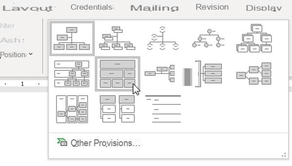 Make an organization chart with Word