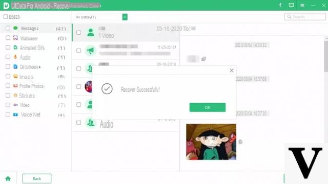 Récupération Whatsapp Android -